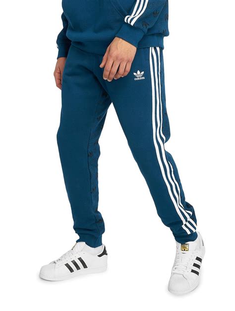 adidas jogginghose herren - blau baumwolle|adidas jogginghose reduziert.